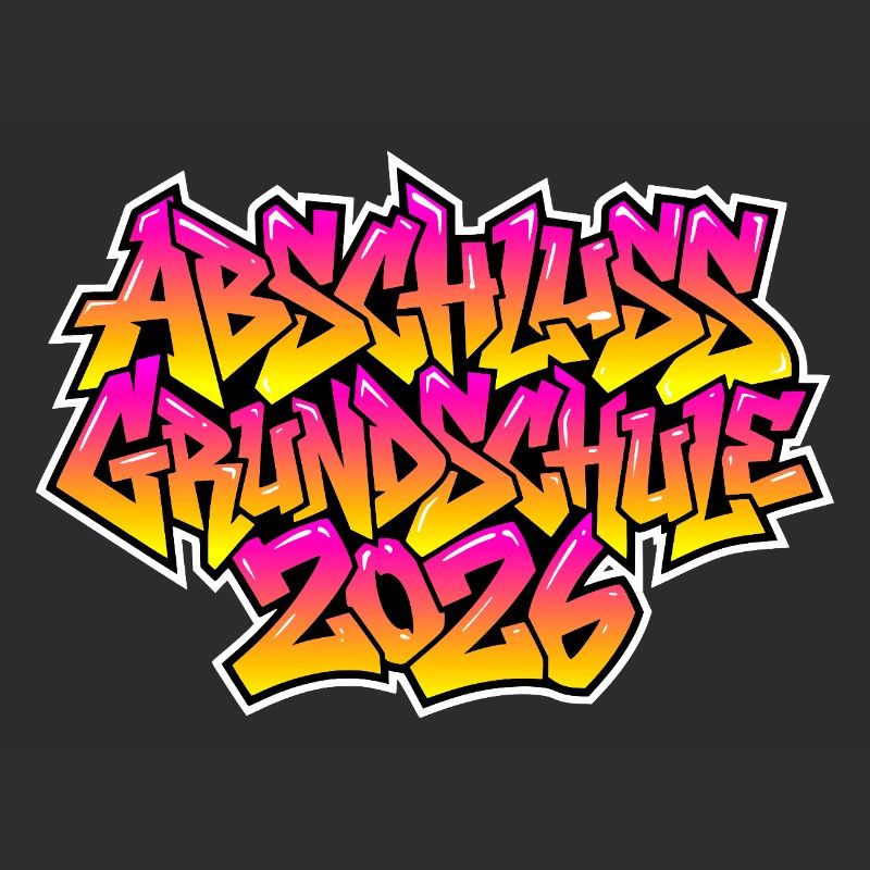 Grundschule Abschluss 2026 Graffiti