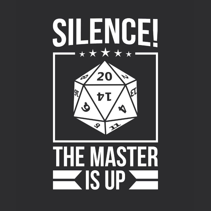 Silence! Le Maître est debout! Cubes D20