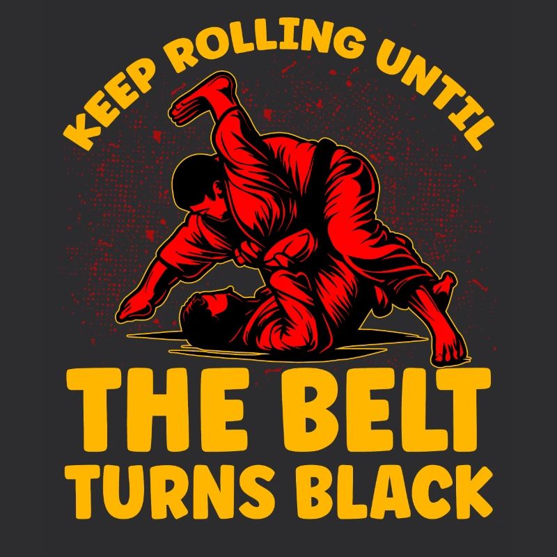 Keep rolling until the belt turns black