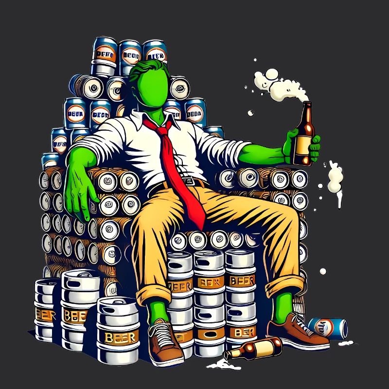 Wochenende Thron Lustiges Bier König Design