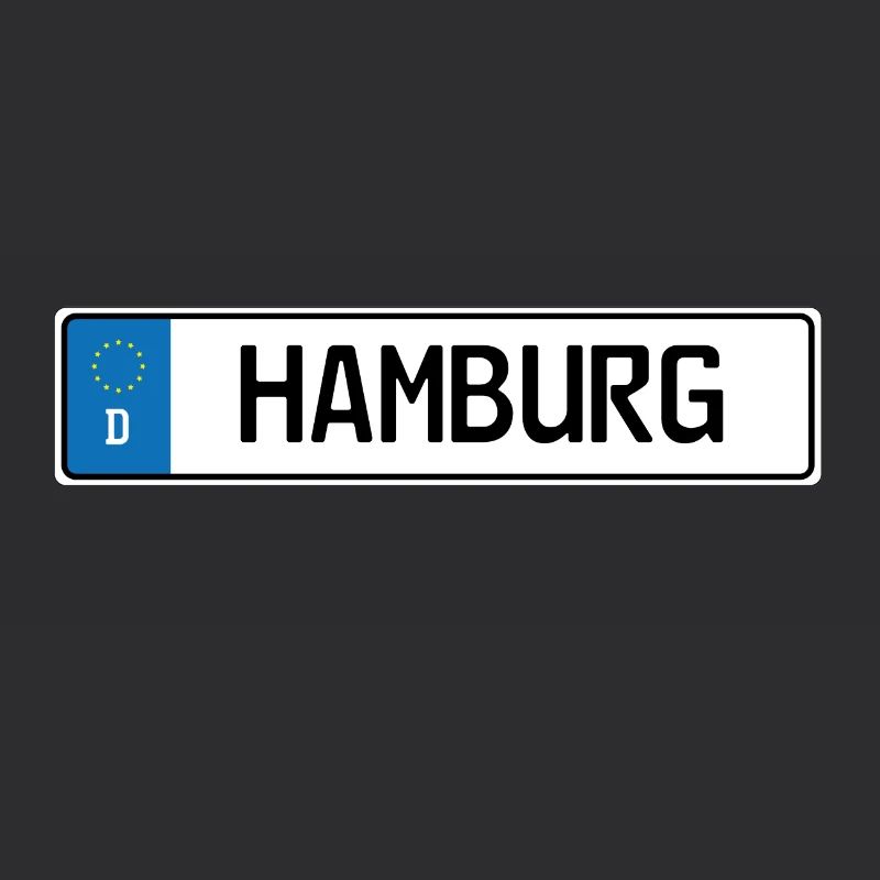 Plaque d'immatriculation Hambourg