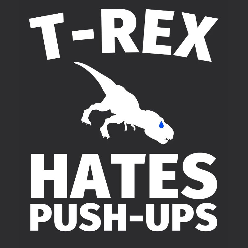 T-Rex Push Up T Shirt Cute Dinosaur Gift