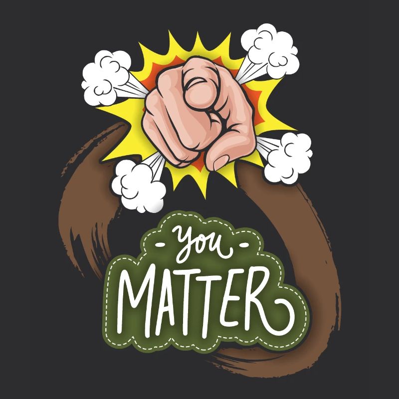 Motivation-Inspiration Zeigefinger Spruch, Comic