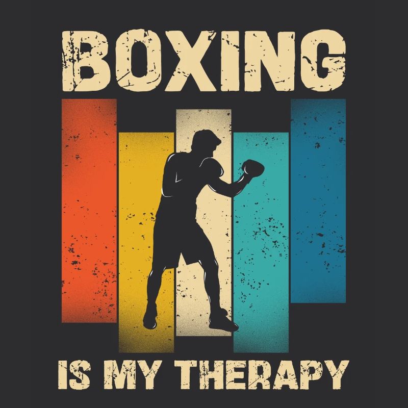 La boxe est ma thérapie style rétro