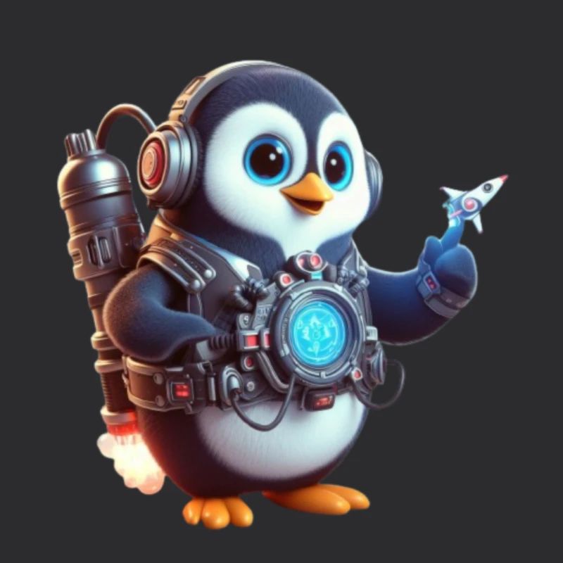 Futuristischer Pinguin 2