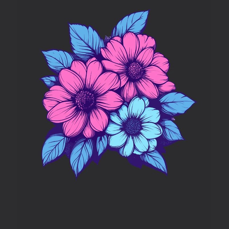 Neon Blumen Trio