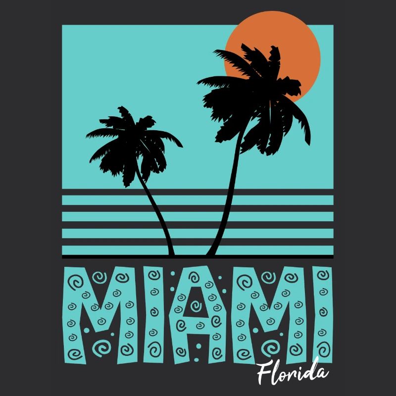 Miami Florida palm trees sun gift idea