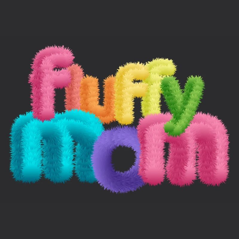 Fluffy Mom – Fluffy 3D Typography
