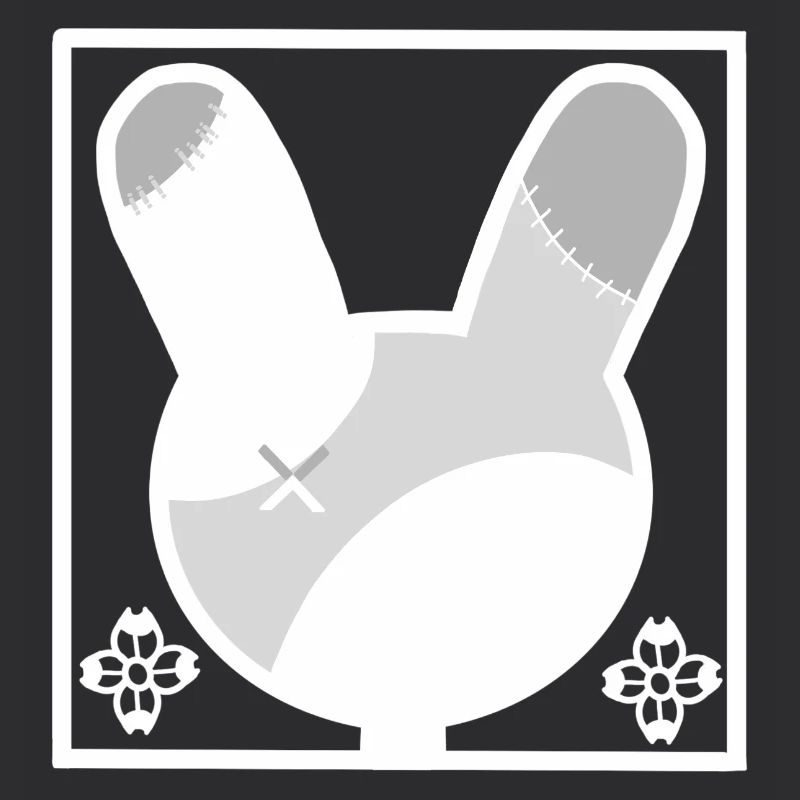 Patchwork Bunny Silhouette