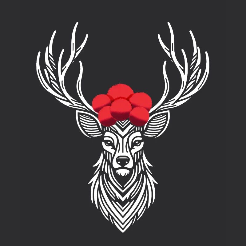 Black Forest Deer Forest Design