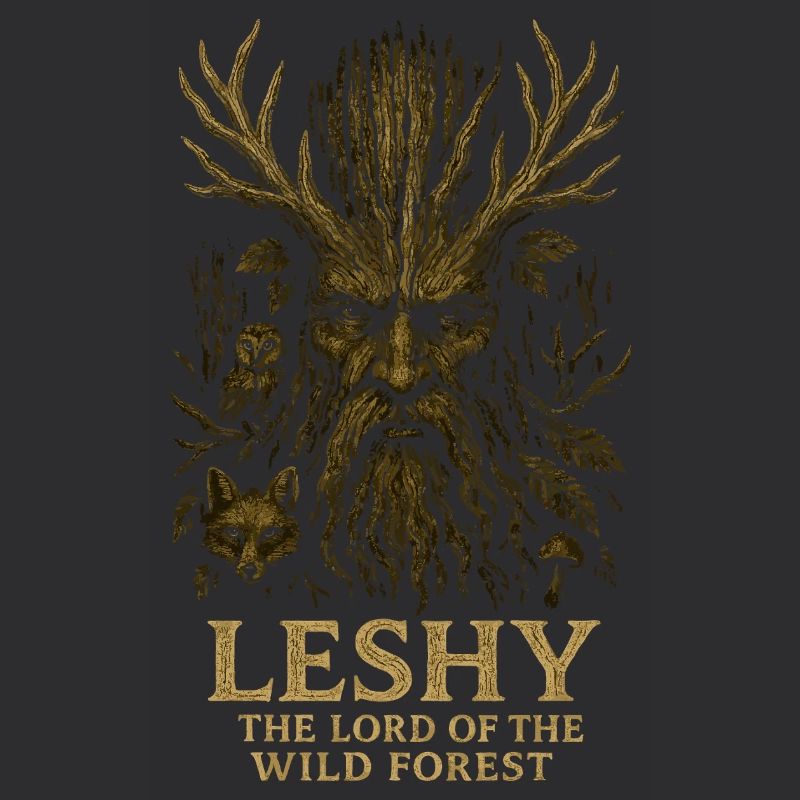 Leshy Forest Guardian Vintage Holzkunst