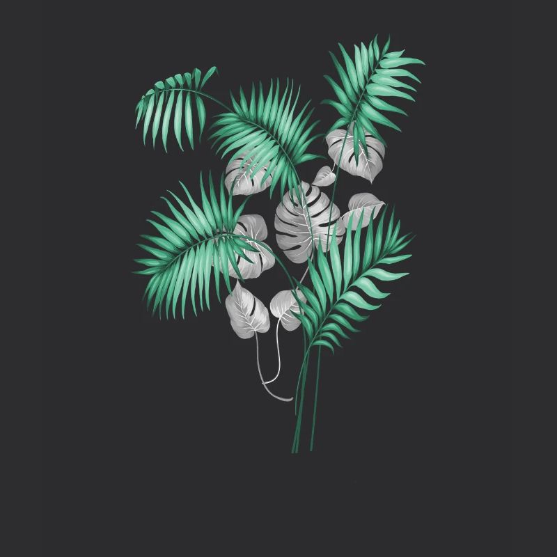 Conception de feuilles tropicales
