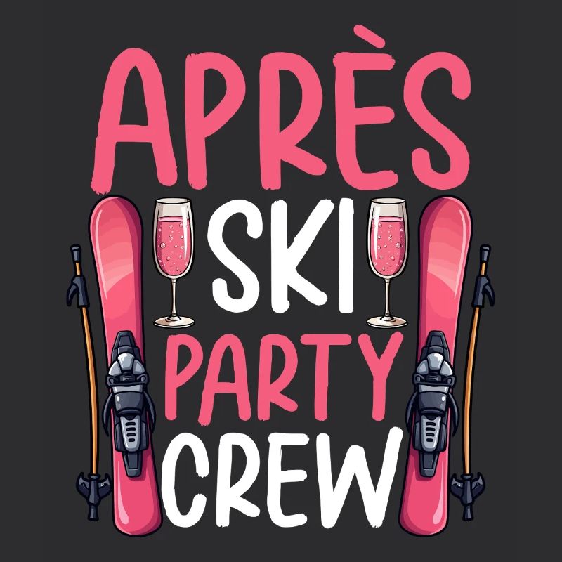 Équipe de fête après ski