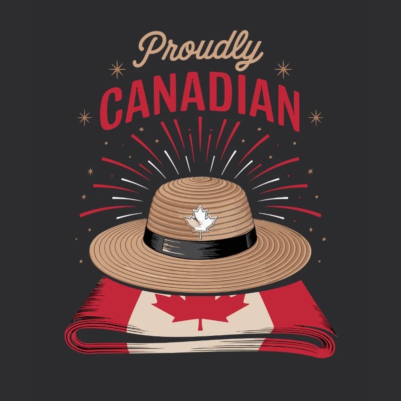 Motif de la feuille d’érable solennelle canadienne Pride