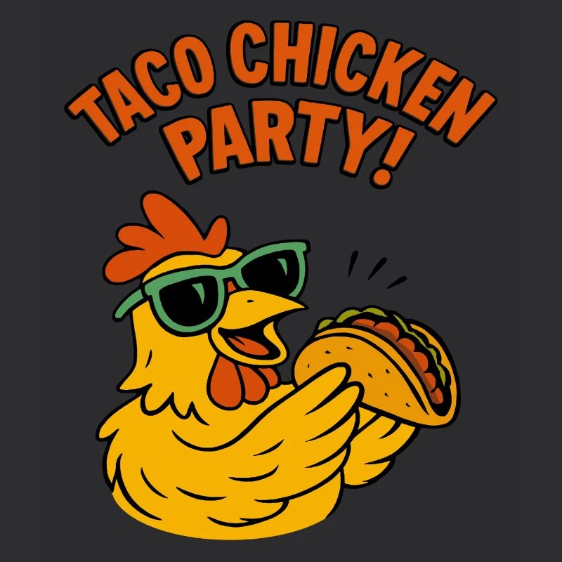 Sweet Chicken Eats Taco Funny Saying