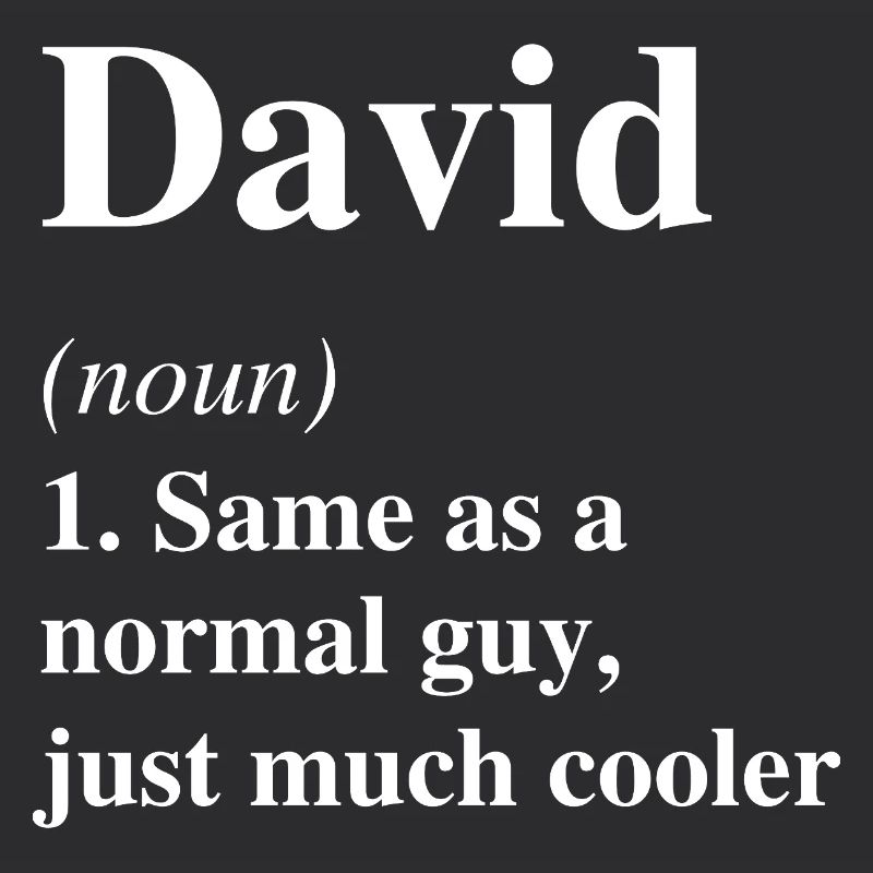 David Definition Cooler Name Spruch Geschenk