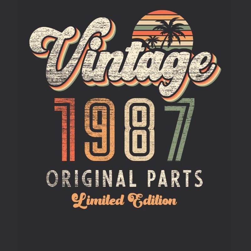 Millésime 1987 Anniversaire Rétro