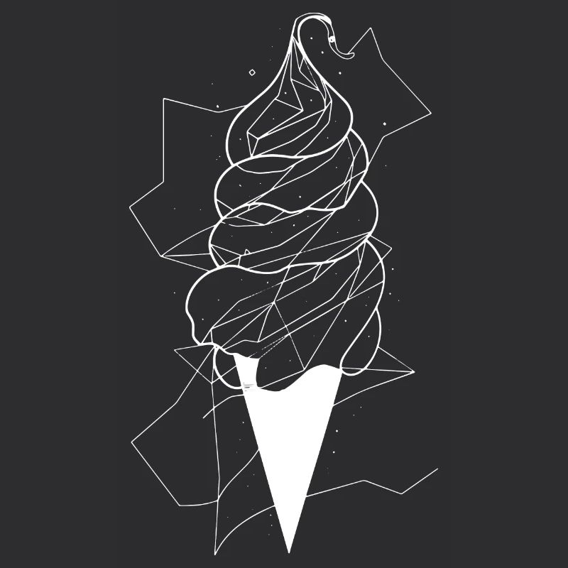 Cornet de crème glacée Dessin