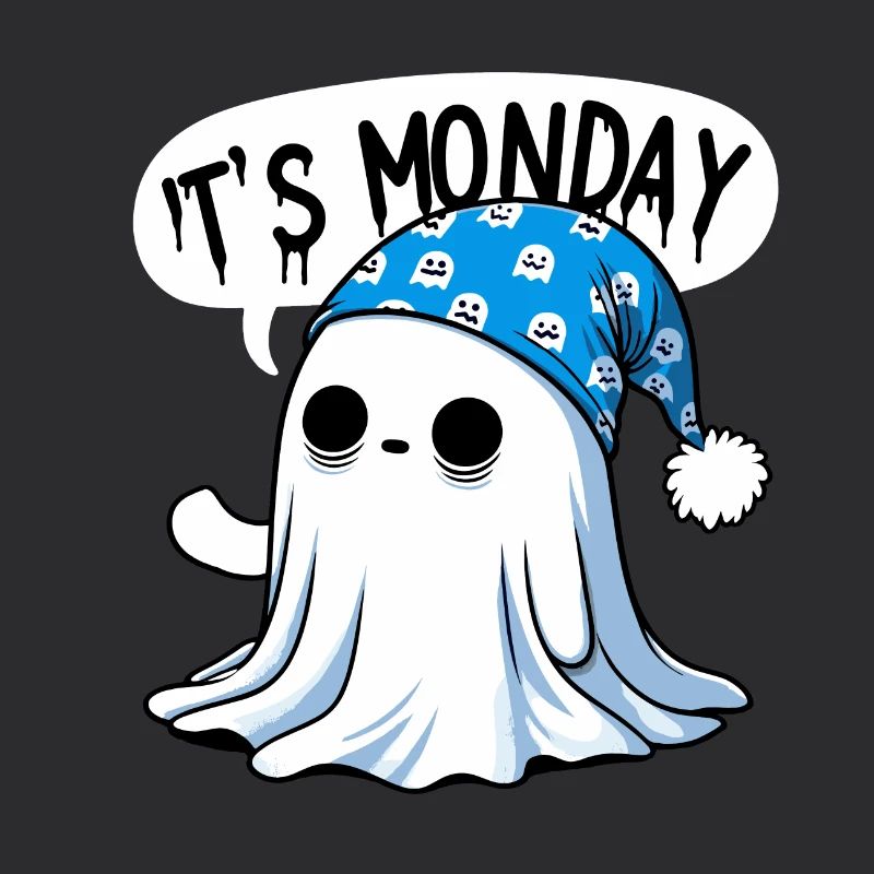 Ghost Ghost Sleepy Head It's Monday Spuki