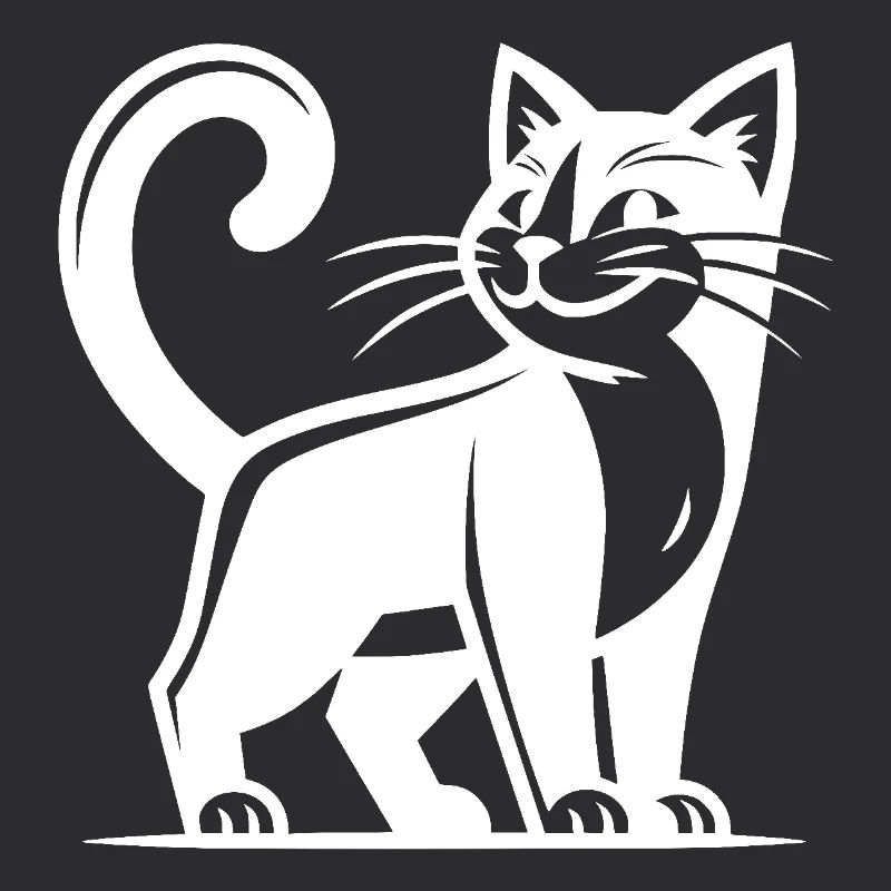Clever cat with a smartass look