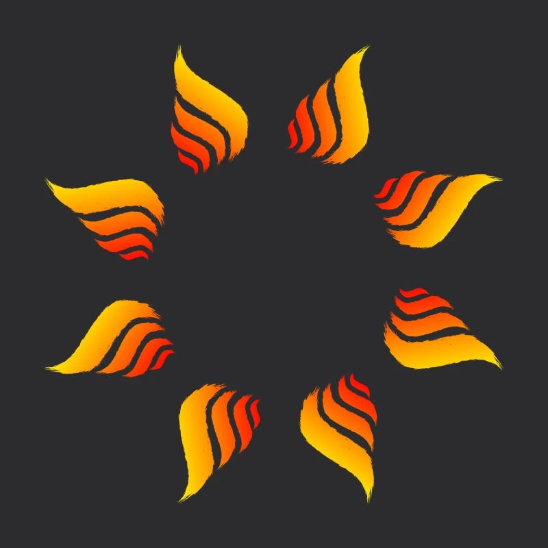 Fire circle circle shape