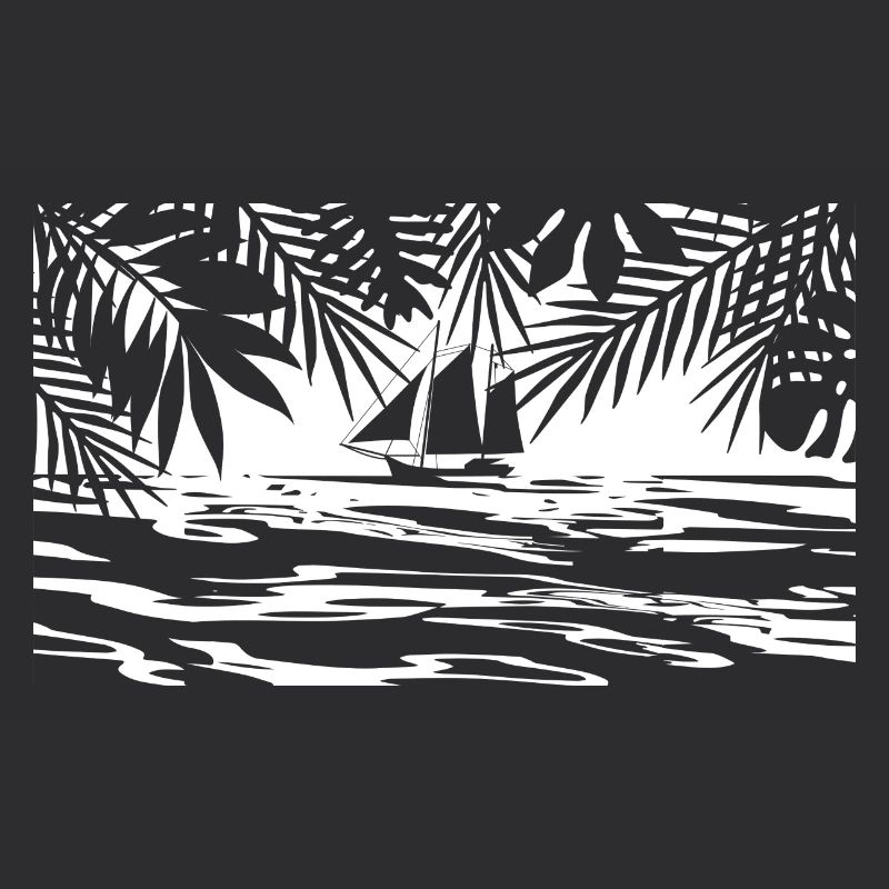 Caraïbes, île, bateau