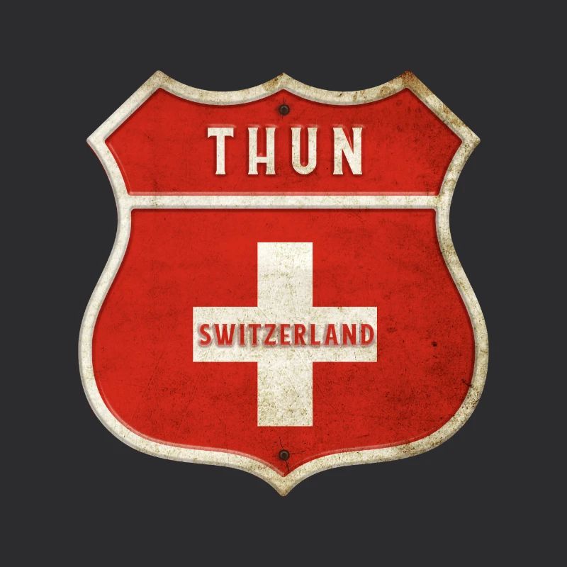 Thun Schweiz Wappen Flaggen Design
