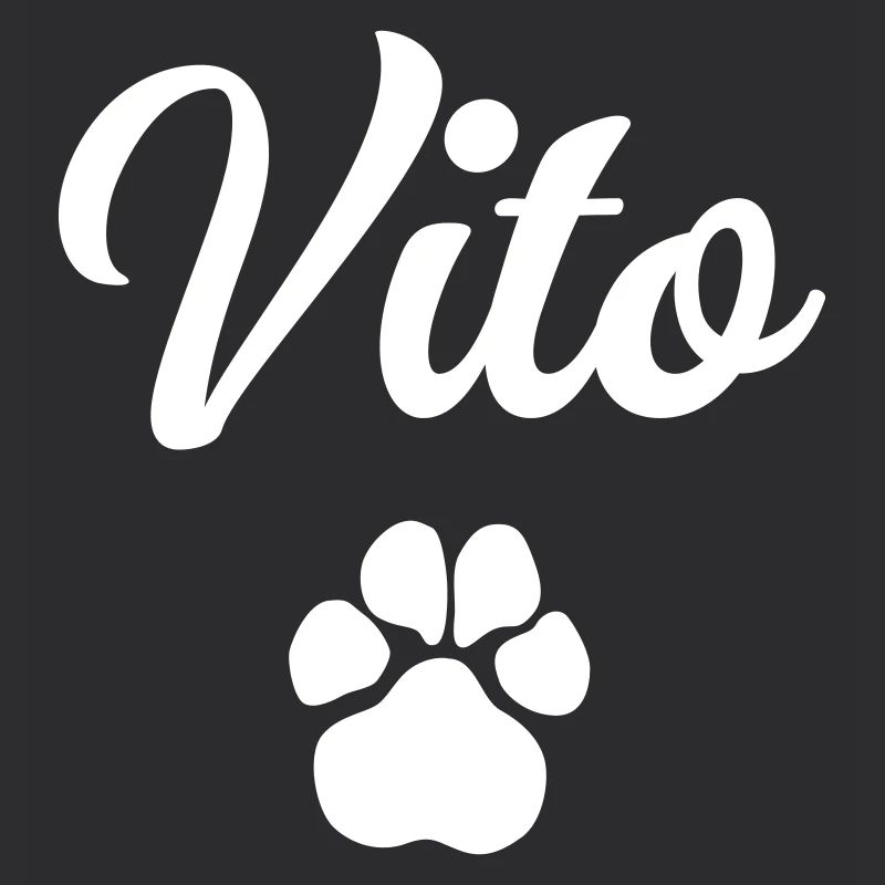Nom du chien VITO avec patte