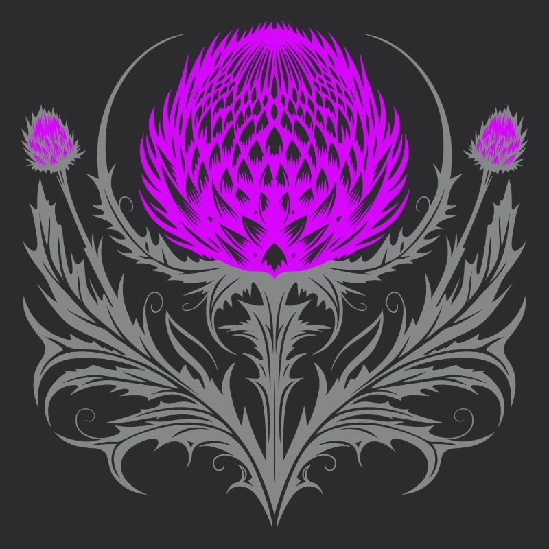 Distel Tattoo Scottish Thistle Botanical Art
