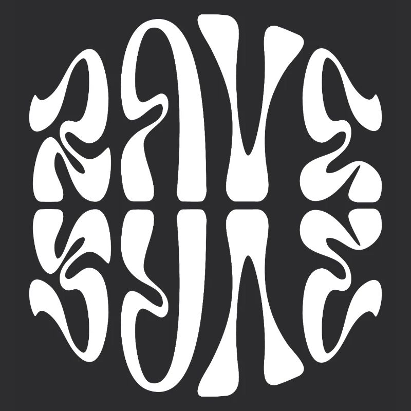 Conception typographique de musique rave