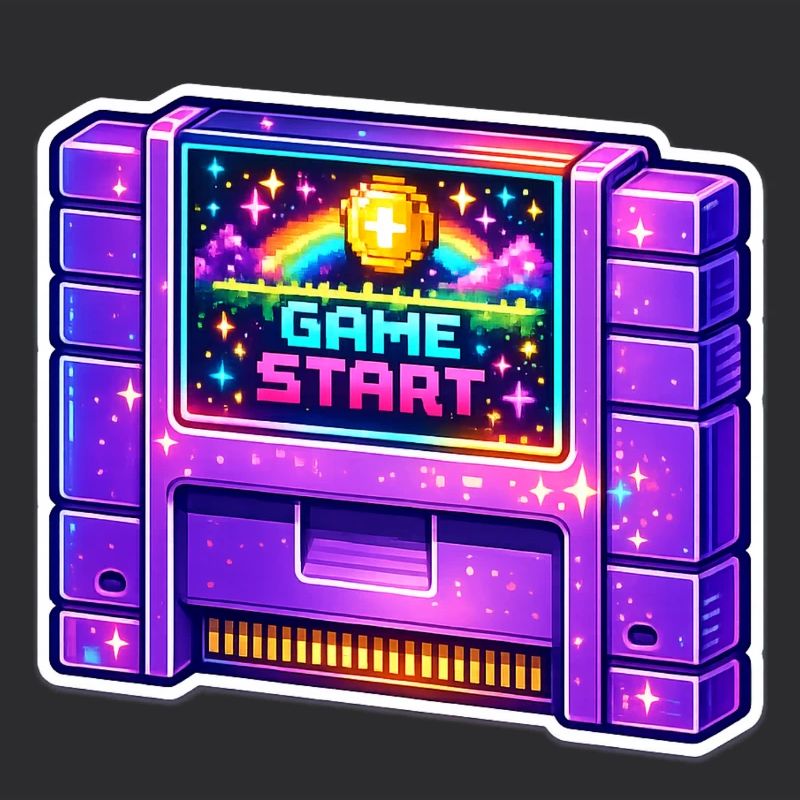 Néon Retro Arcade Start