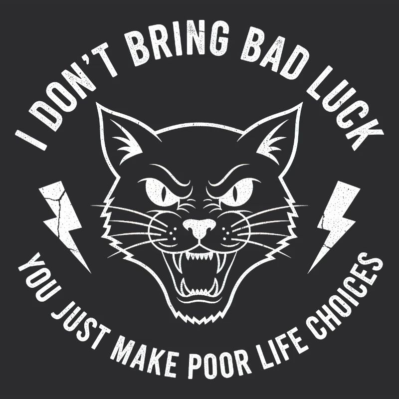 Pech oder Wille Katzen-Spruch