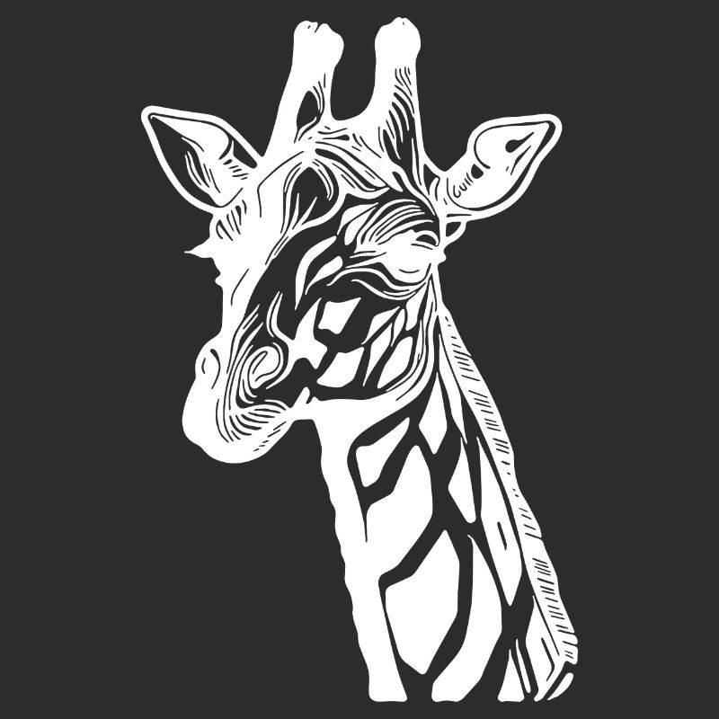 Girafe mignonne avec un look mignon