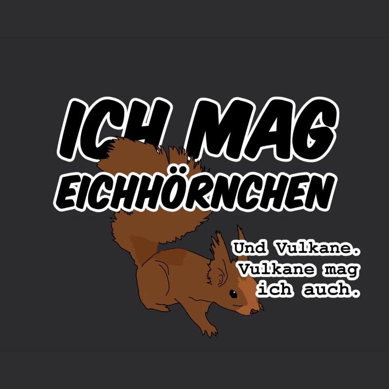 Eichhörnchen Vulkan Quiz Jäger lustig Spruch