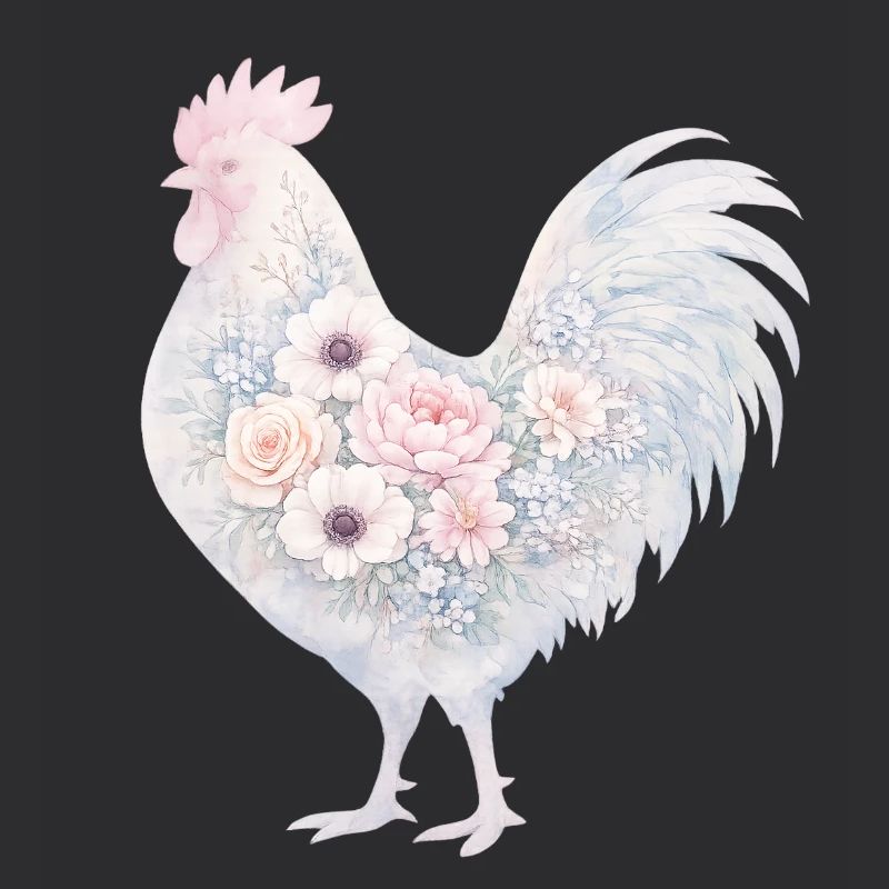 Hahn Blumen Aquarell