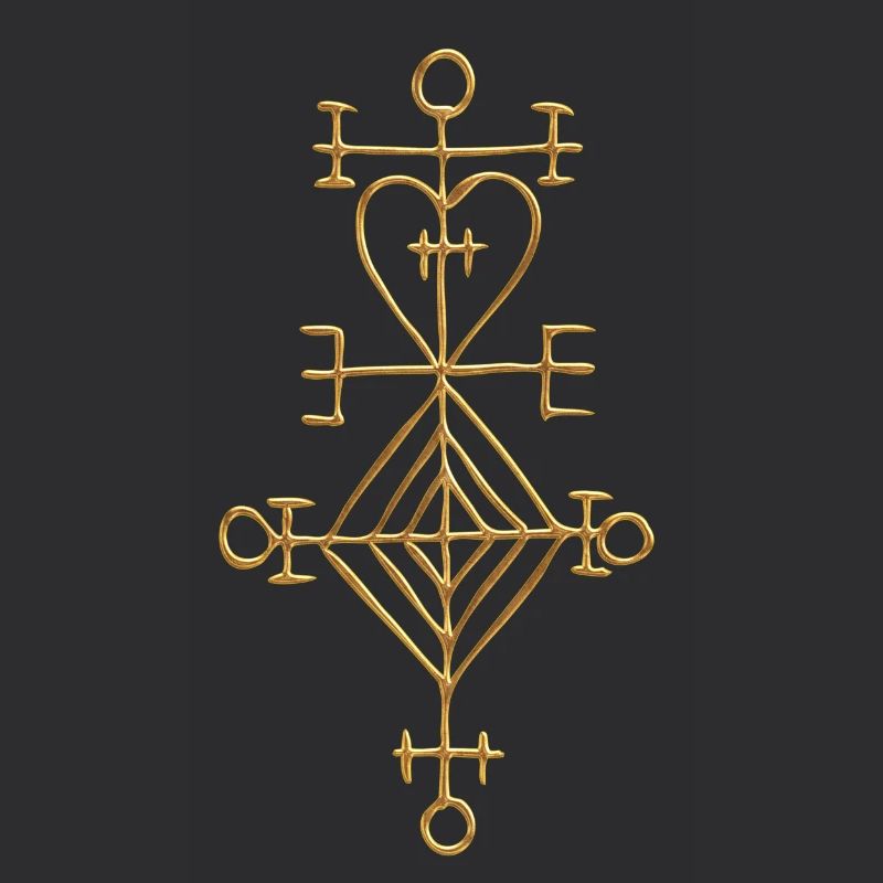Ástarstafur, Love Charm, Magic Rune Amulet