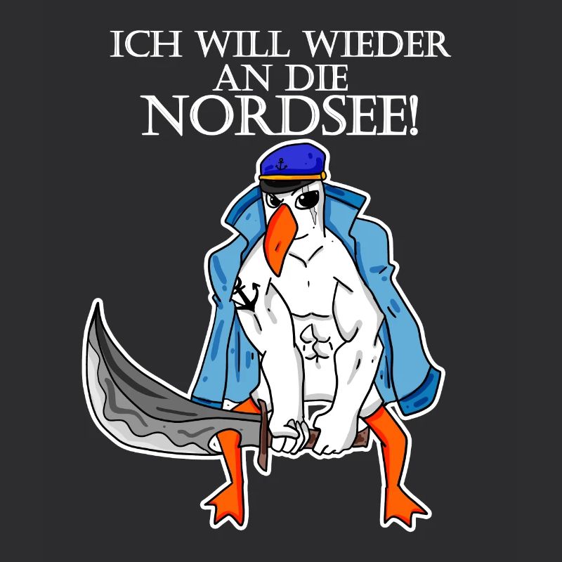 Nordsee Plattdeutsch Spruch Moin Möwe