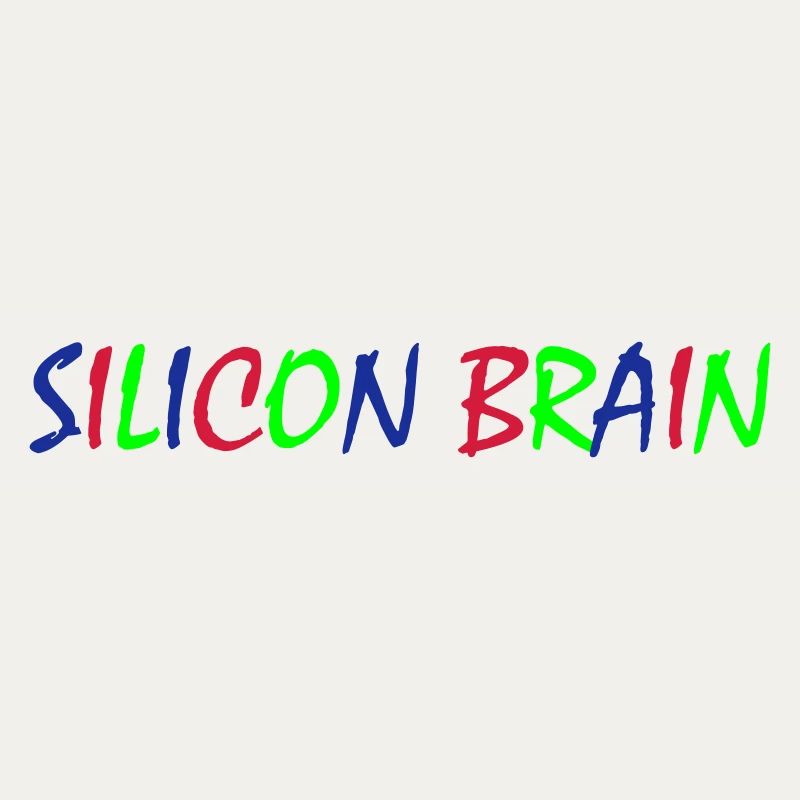 Silicon Brain – Bunte Typografie