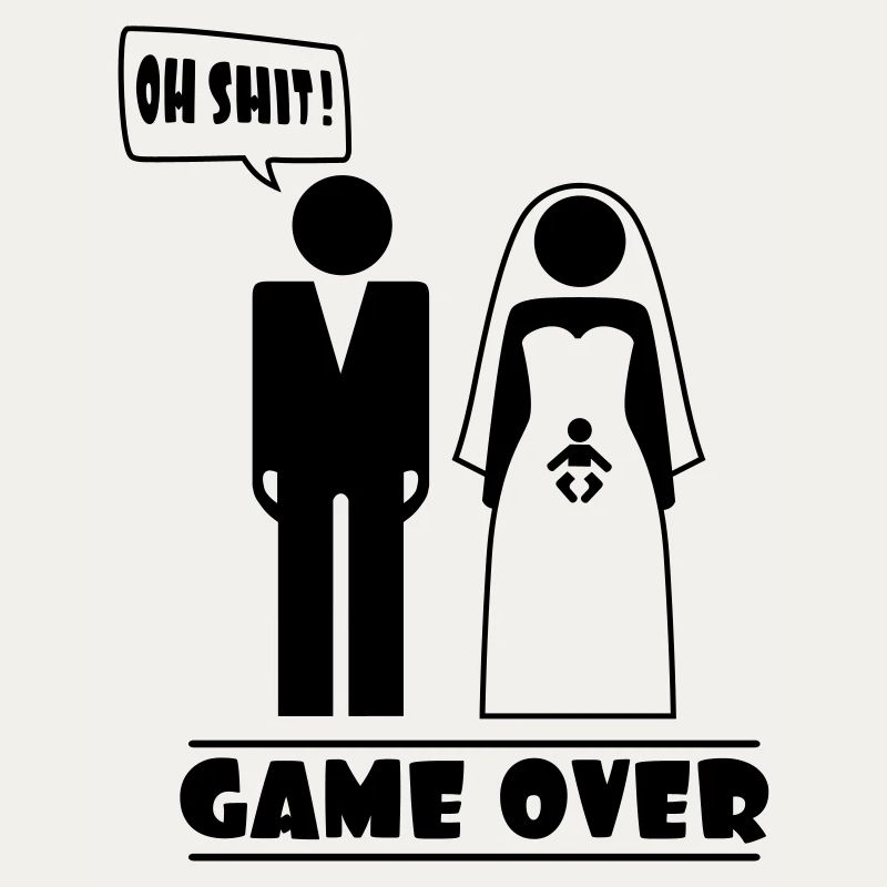 Wedding with baby inside - oh shit - game over