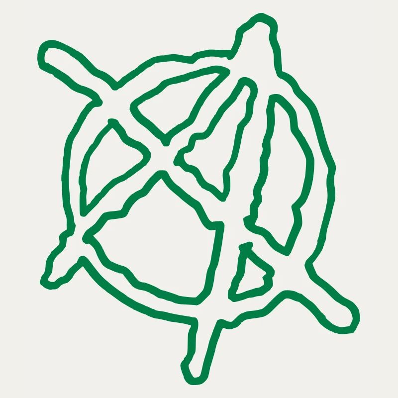 Anarchy Outline Hand Drawn