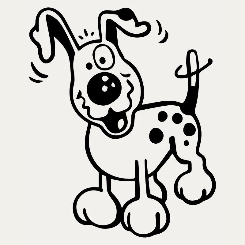 Fröhlicher Hund