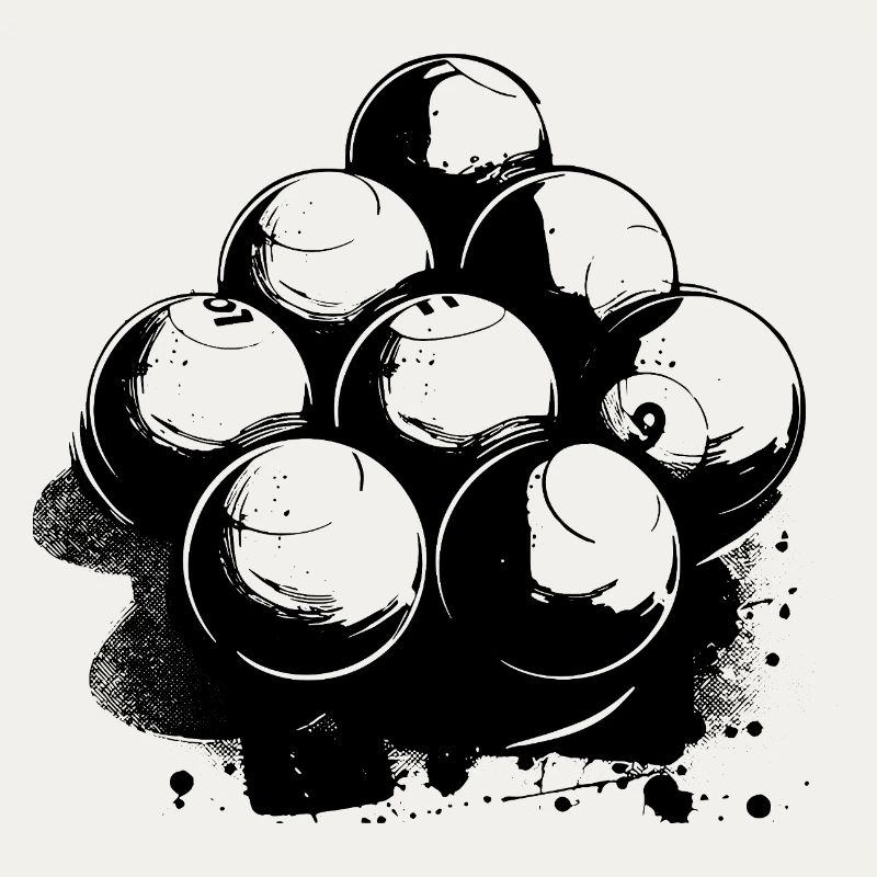 Dessin de billard
