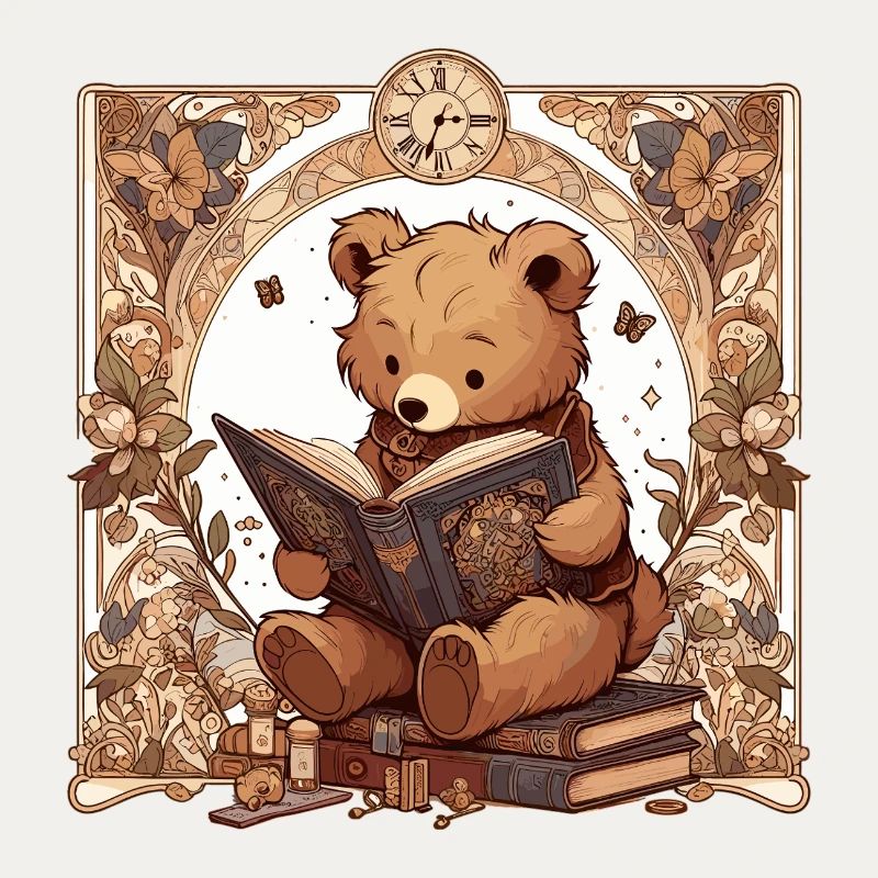 Reading Bear – Cute Design for Book Lovers