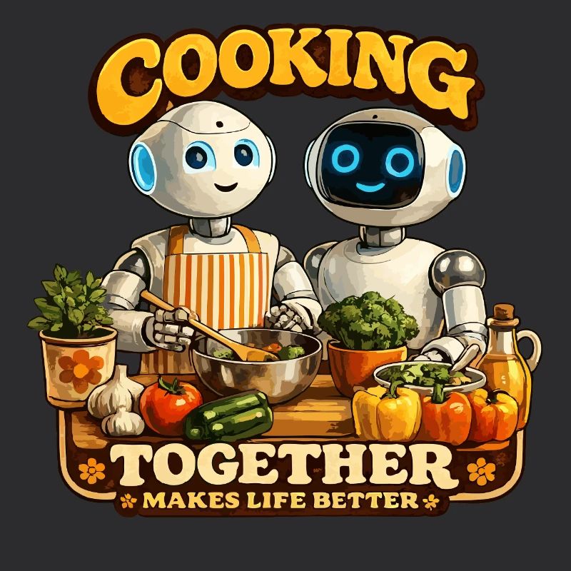 Roboter kochen gemeinsam