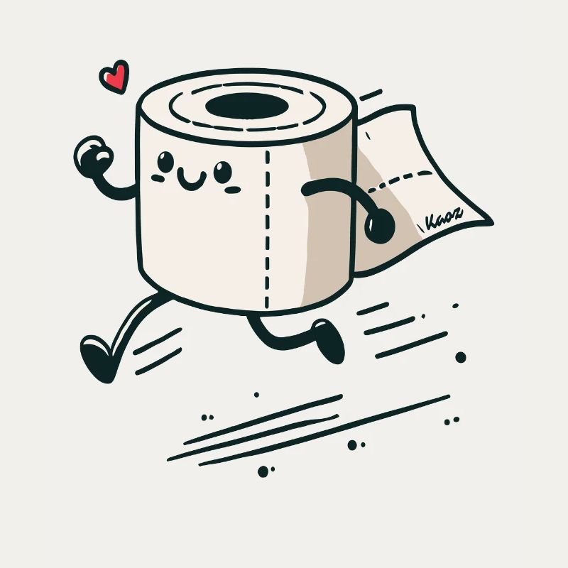 Schnelles Notfall-Toilettenpapier