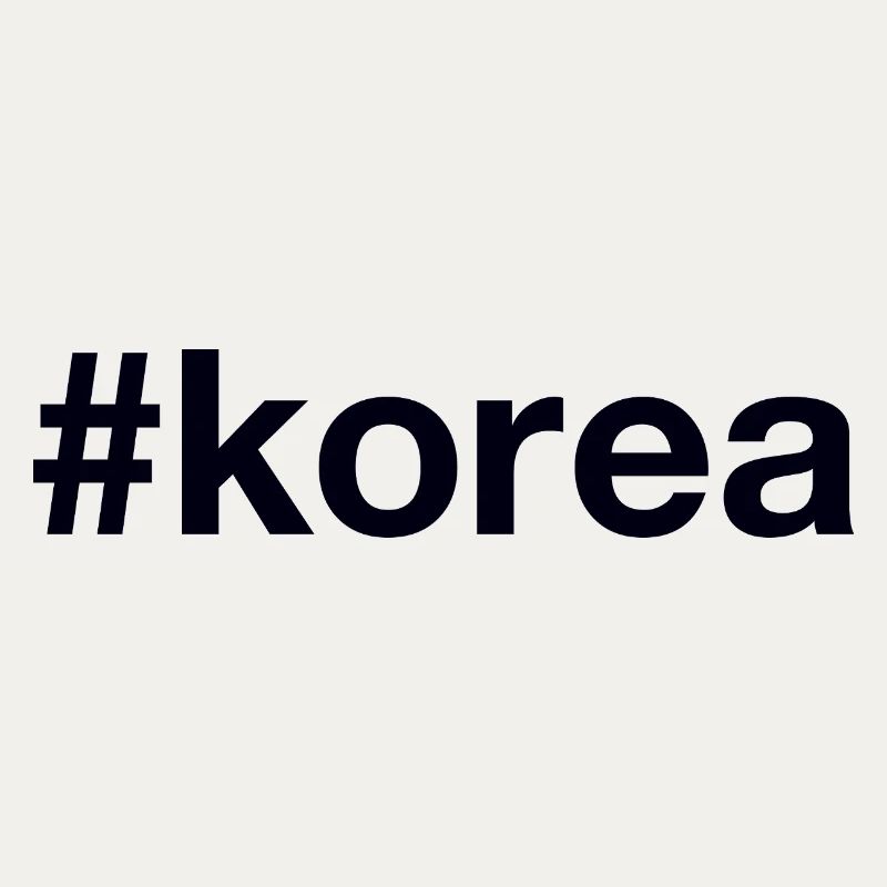 KOREA Hashtag