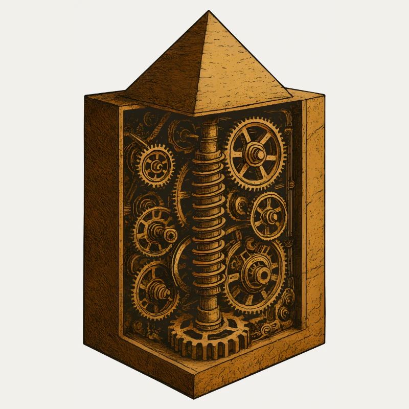 Pyramide von Chephren | Antike Getriebemechanik-Kunst