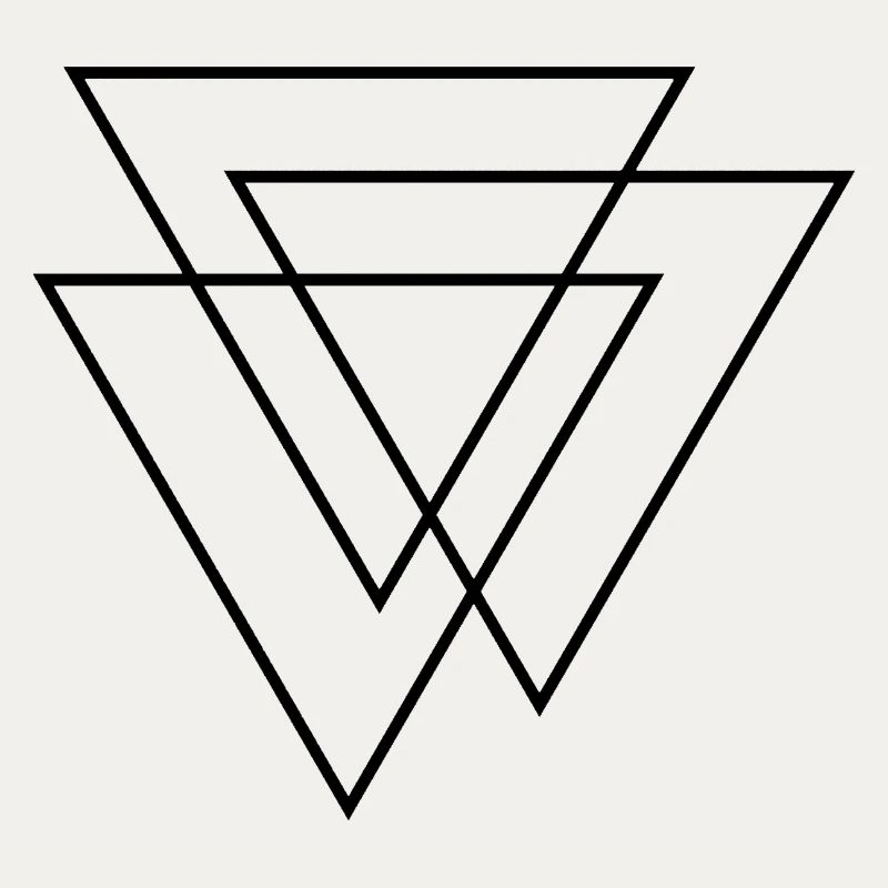 3D Triangles - Three Triangles - Three Triangles Design