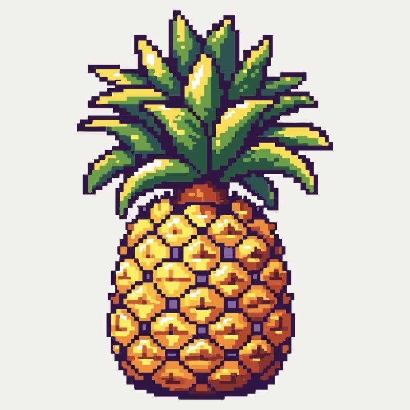 Icône pixel ananas