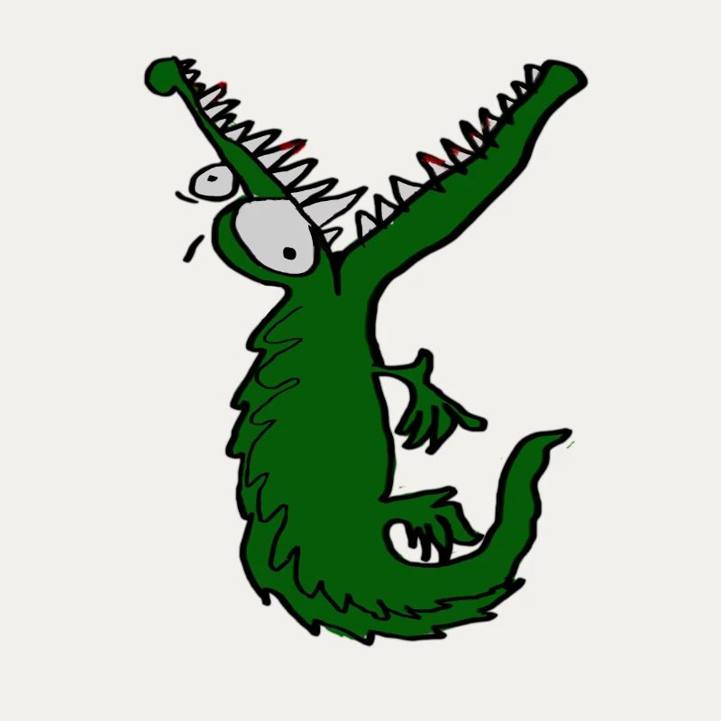 Crocodile affamé